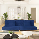 vidaXL 2-Seater Sofa Bed with 2 Pillows Fabric Light Grey