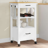 vidaXL Kitchen Trolley MONZA 48x40x88.5 cm Solid Pine Wood