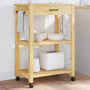 vidaXL Keukentrolley MONZA 60x40x88,5 cm massief grenenhout