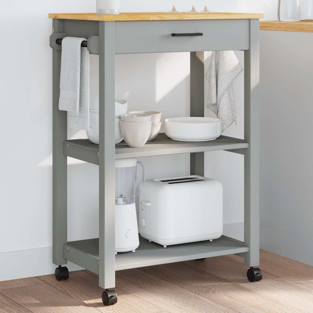 vidaXL Keukentrolley MONZA 60x40x88,5 cm massief grenenhout