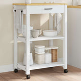 vidaXL Keukentrolley MONZA 60x40x88,5 cm massief grenenhout