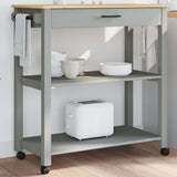 vidaXL Keukentrolley MONZA 60x40x88,5 cm massief grenenhout