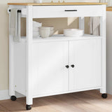 vidaXL Keukentrolley MONZA 60x40x88,5 cm massief grenenhout