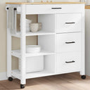 vidaXL Kitchen Trolley MONZA 84x40x88.5 cm Solid Pine Wood