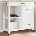 vidaXL Keukentrolley MONZA 84x40x88,5 cm massief grenenhout