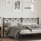 vidaXL Replacement Headboard 100 cm Metal Black