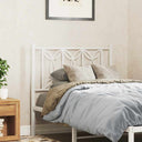 vidaXL Replacement Headboard 100 cm Metal Black