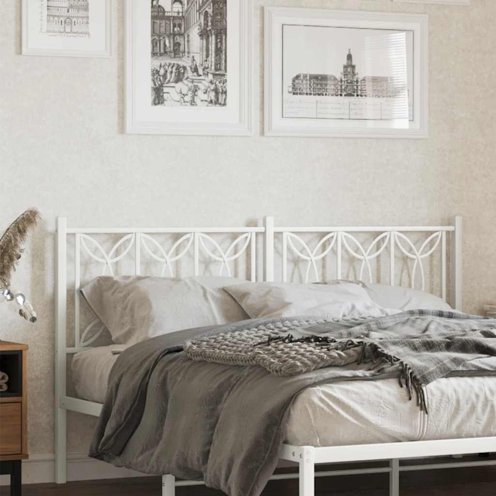 vidaXL Replacement Headboard 100 cm Metal Black