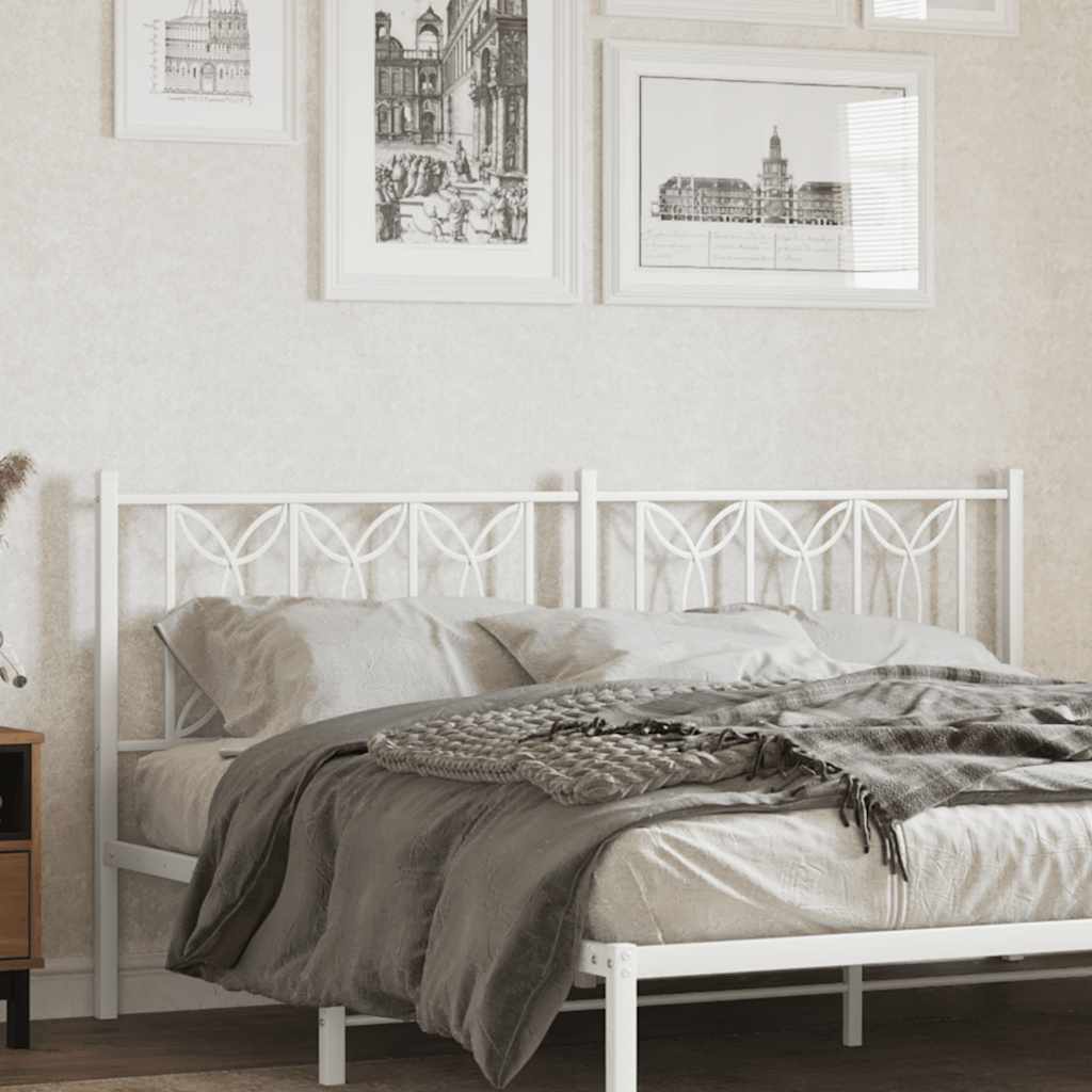vidaXL Replacement Headboard 100 cm Metal Black