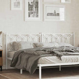 vidaXL Replacement Headboard 100 cm Metal Black