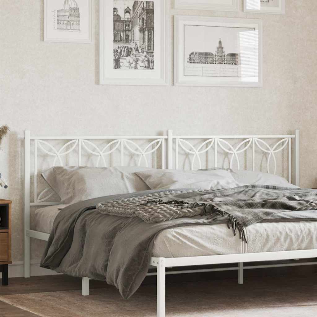 vidaXL Replacement Headboard 100 cm Metal Black