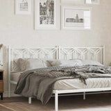 vidaXL Replacement Headboard 100 cm Metal Black
