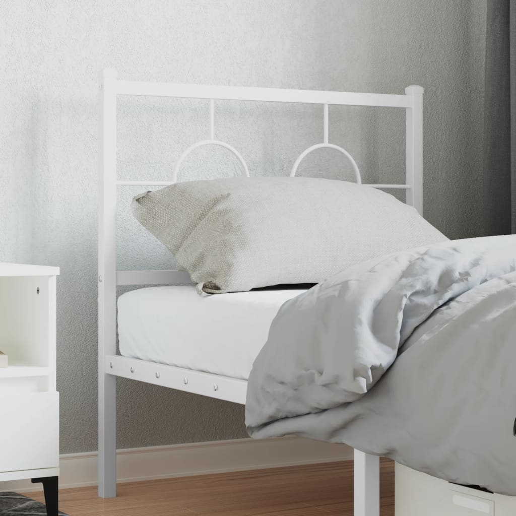 vidaXL Vervangend hoofdbord 75 cm metaal zwart
