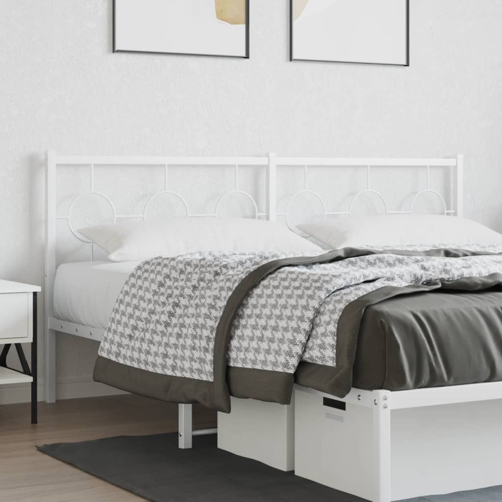 vidaXL Vervangend hoofdbord 75 cm metaal zwart