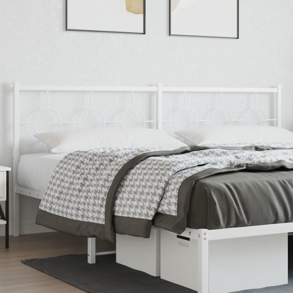 vidaXL Vervangend hoofdbord 75 cm metaal zwart