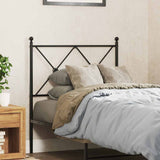 vidaXL Replacement Headboard 75 cm Metal Black