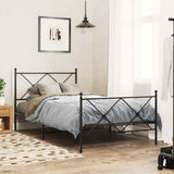 vidaXL Replacement Headboard 75 cm Metal Black