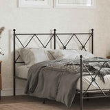 vidaXL Replacement Headboard 75 cm Metal Black