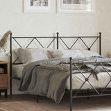 vidaXL Replacement Headboard 75 cm Metal Black