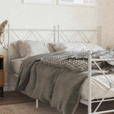 vidaXL Replacement Headboard 75 cm Metal Black