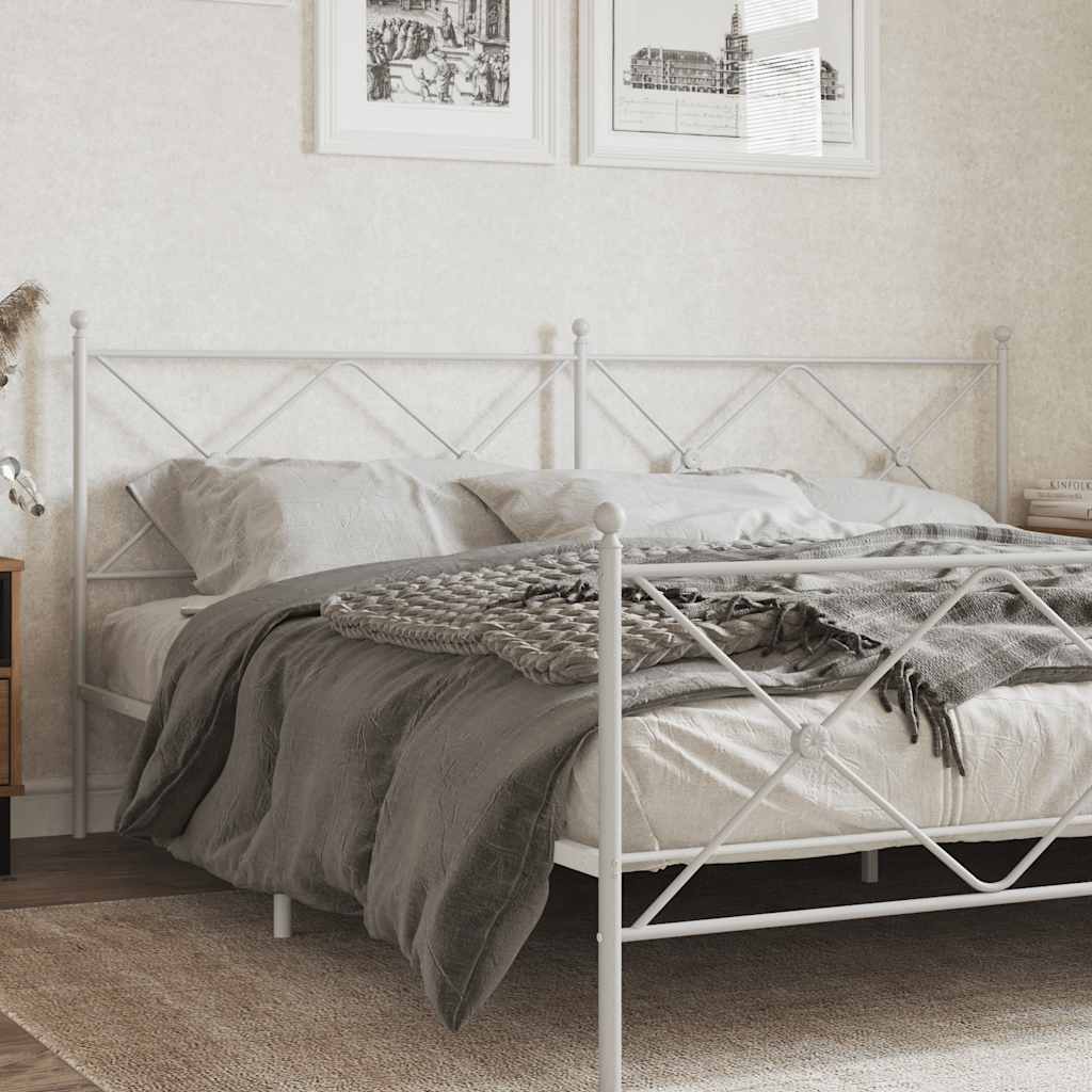 vidaXL Replacement Headboard 75 cm Metal Black