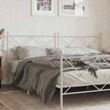 vidaXL Replacement Headboard 75 cm Metal Black