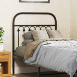 vidaXL Replacement Headboard 75 cm Metal Black