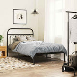 vidaXL Replacement Headboard 75 cm Metal Black