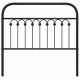 vidaXL Replacement Headboard 75 cm Metal Black