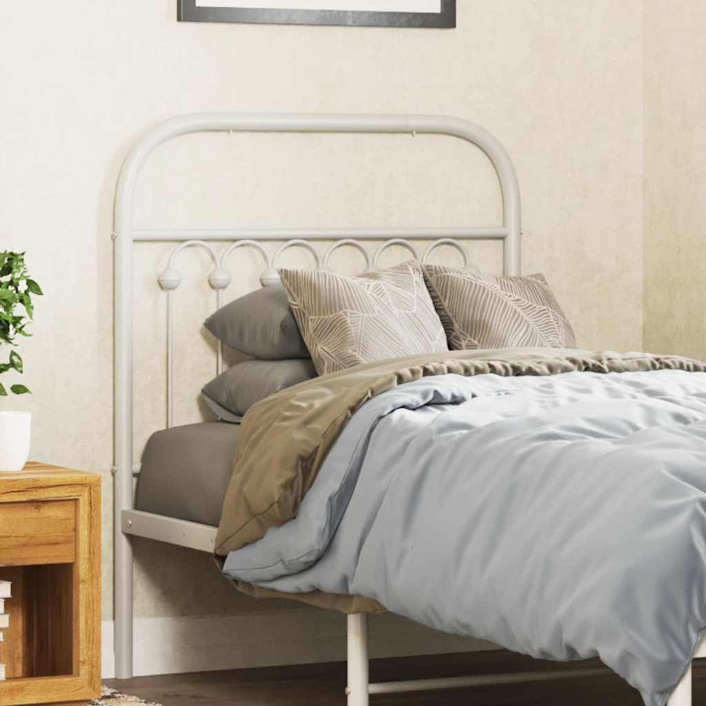 vidaXL Replacement Headboard 75 cm Metal Black