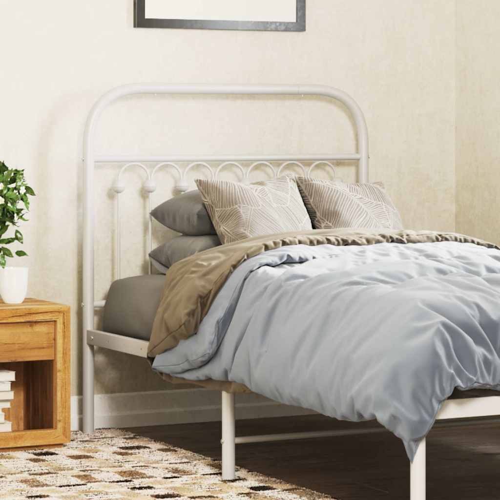 vidaXL Replacement Headboard 75 cm Metal Black