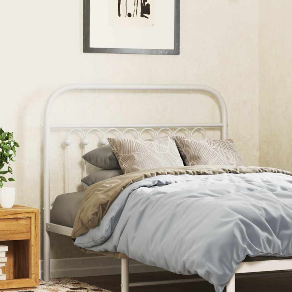 vidaXL Replacement Headboard 75 cm Metal Black