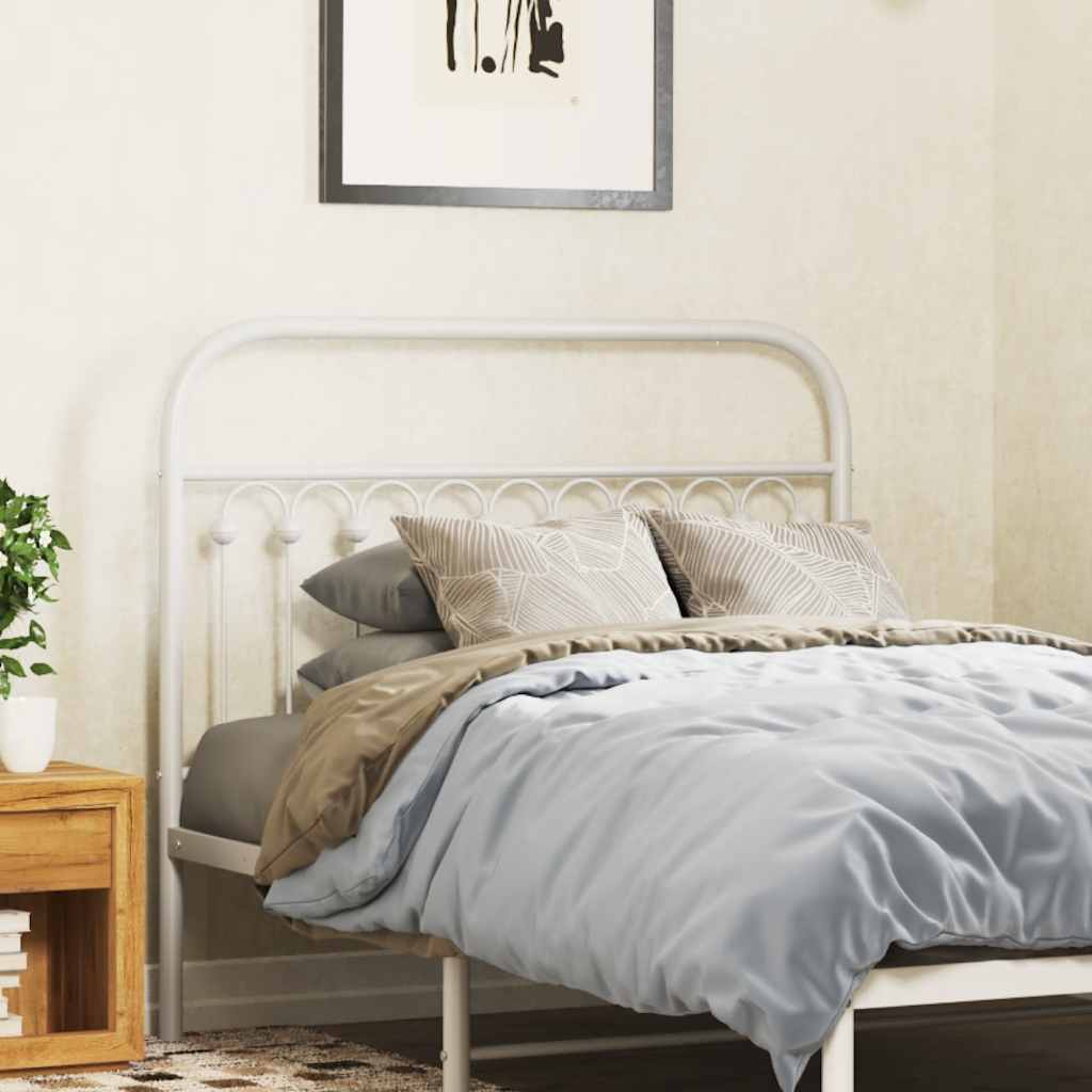 vidaXL Replacement Headboard 75 cm Metal Black