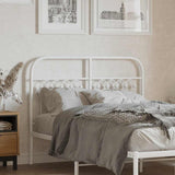 vidaXL Replacement Headboard 75 cm Metal Black