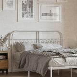 vidaXL Replacement Headboard 75 cm Metal Black
