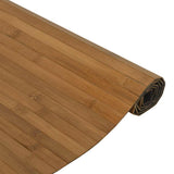 vidaXL Vloerkleed rechthoekig 60x100 cm bamboe zwart