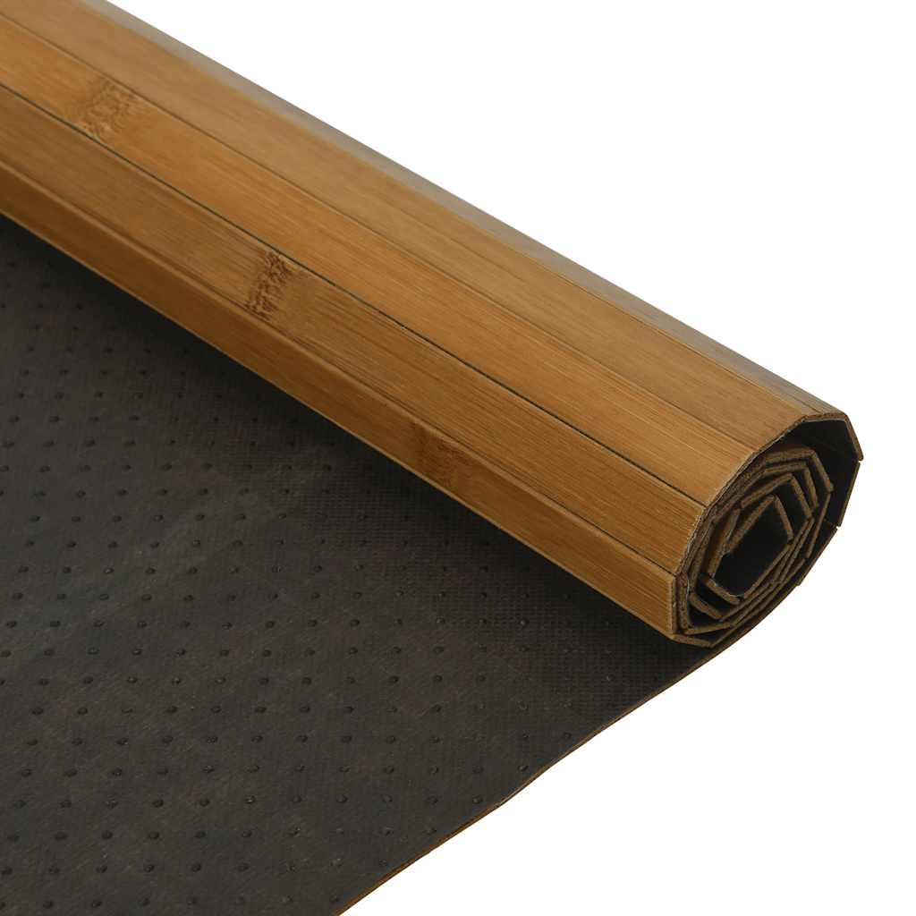 vidaXL Vloerkleed rechthoekig 60x100 cm bamboe zwart