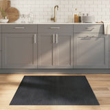 vidaXL Vloerkleed rechthoekig 60x100 cm bamboe zwart