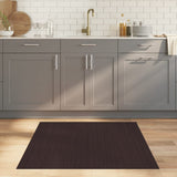 vidaXL Vloerkleed rechthoekig 60x100 cm bamboe zwart