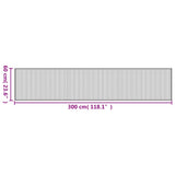 vidaXL Vloerkleed rechthoekig 60x100 cm bamboe zwart