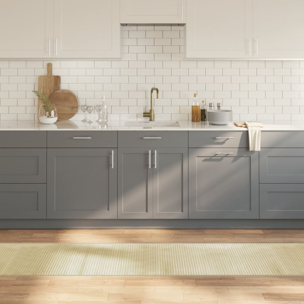vidaXL Vloerkleed rechthoekig 60x100 cm bamboe zwart
