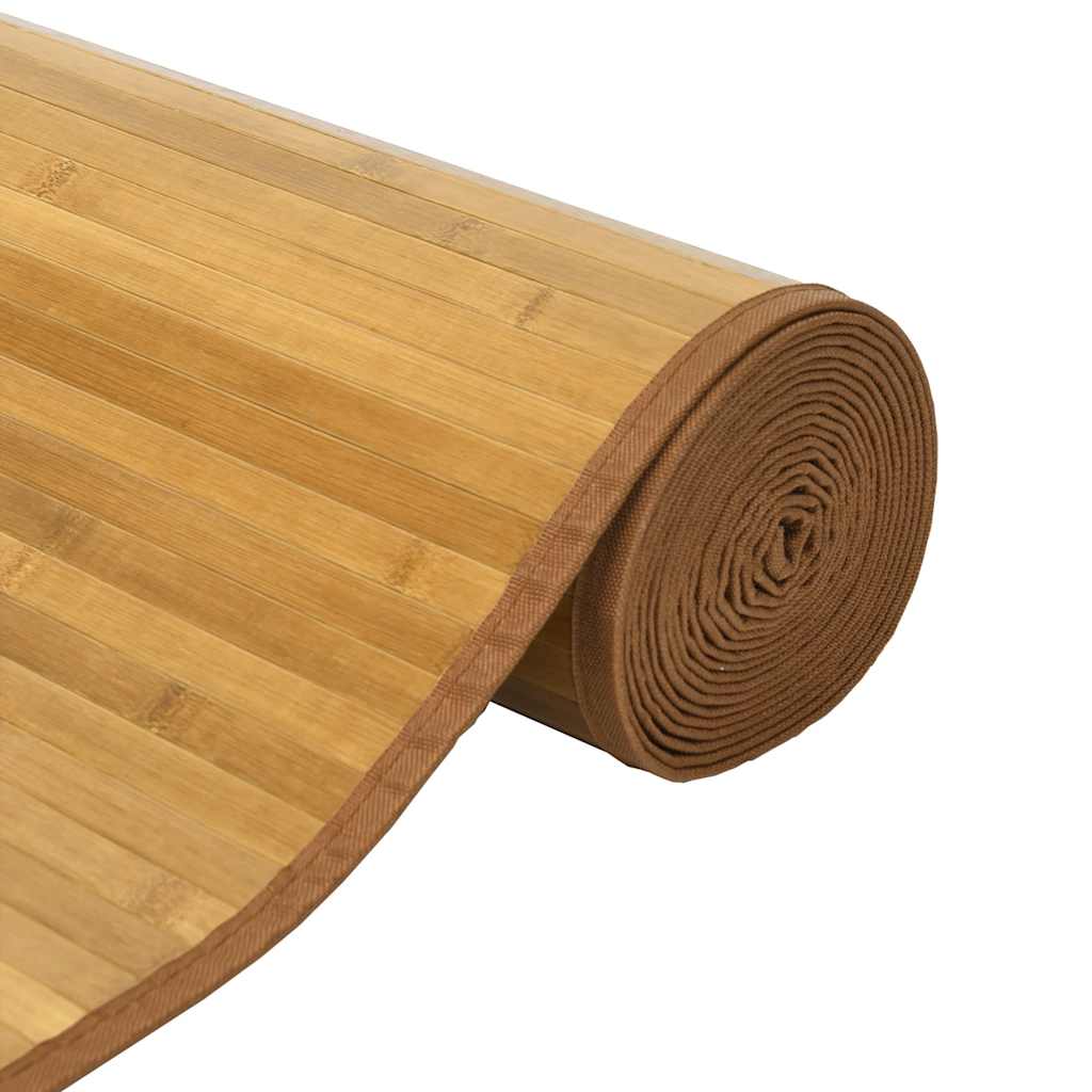 vidaXL Vloerkleed rechthoekig 60x100 cm bamboe zwart