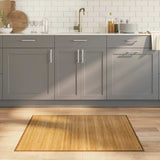 vidaXL Vloerkleed rechthoekig 60x100 cm bamboe zwart