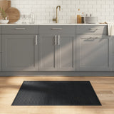 vidaXL Vloerkleed rechthoekig 60x100 cm bamboe zwart