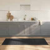 vidaXL Vloerkleed rechthoekig 60x100 cm bamboe zwart
