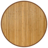 vidaXL Vloerkleed rond 60 cm bamboe zwart