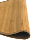 vidaXL Vloerkleed rond 60 cm bamboe zwart