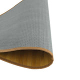 vidaXL Vloerkleed rond 60 cm bamboe zwart