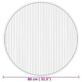 vidaXL Vloerkleed rond 60 cm bamboe zwart