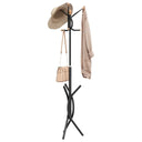 vidaXL Coat Rack 176 cm Powder-Coated Iron Black